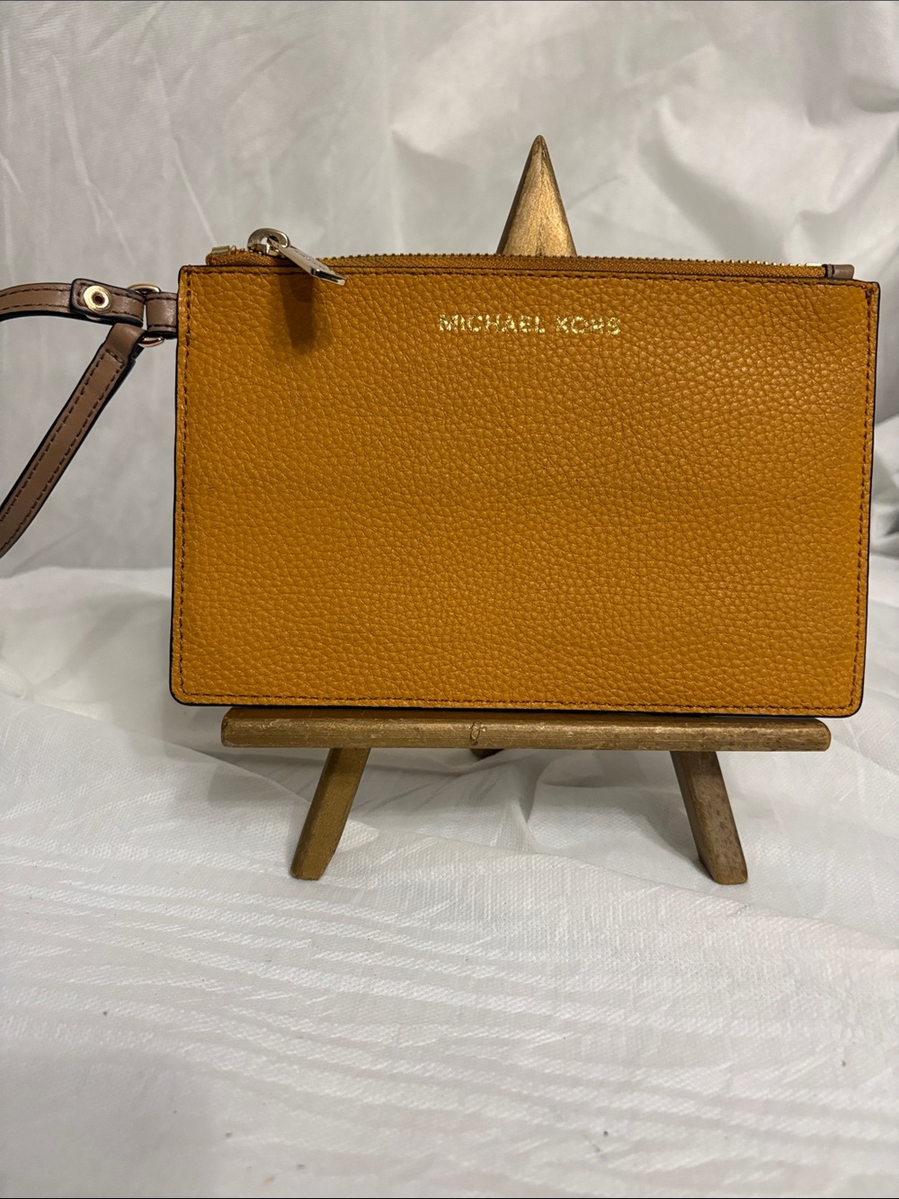 Michael Kors Mustard Wristlet